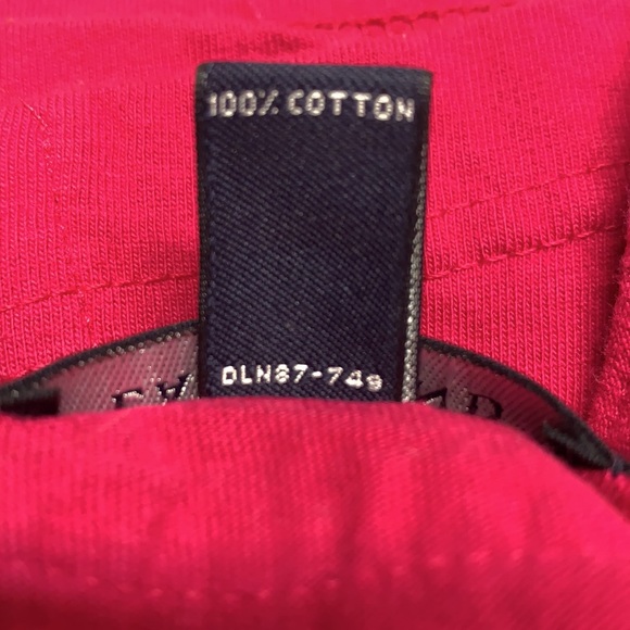 Lands End Brand Ladies size L 14-16 Magenta Pink Cotton Sheath Sleeveless Dress - Picture 11 of 12